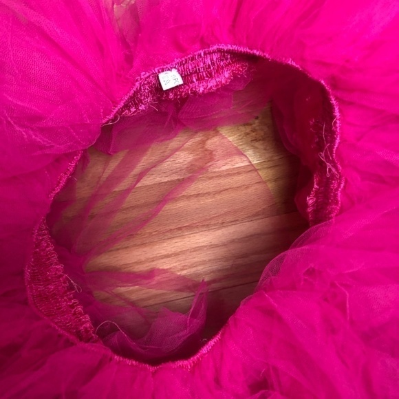 PINK 6 Layered Tulle Tutu Skirt for Women Girls Balletcore Barbie Halloween - Picture 5 of 6